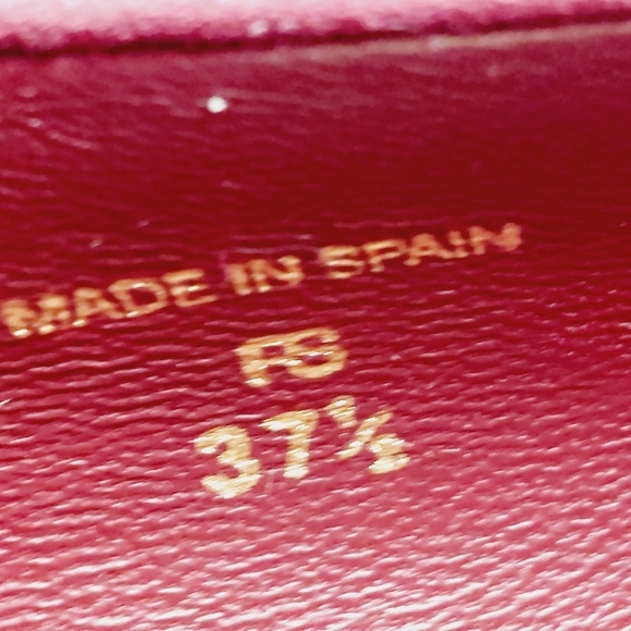 NEW Lafayette 148 New York Red Suede Slip On Business Casual Mid High Heels W622 - Picture 12 of 14